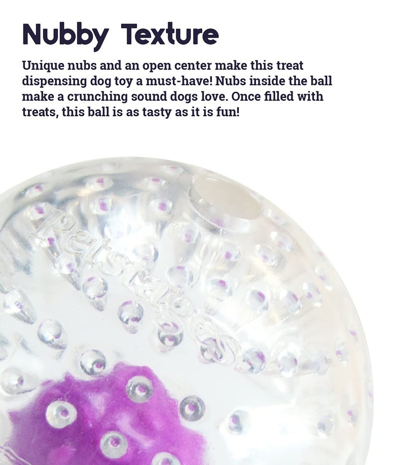 Petstages Nubbiez Treat and Squeak Ball Dog Toy - Image 3